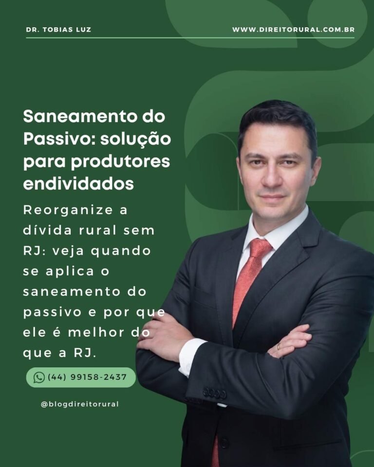 Saneamento do Passivo: solução para produtores endividados
