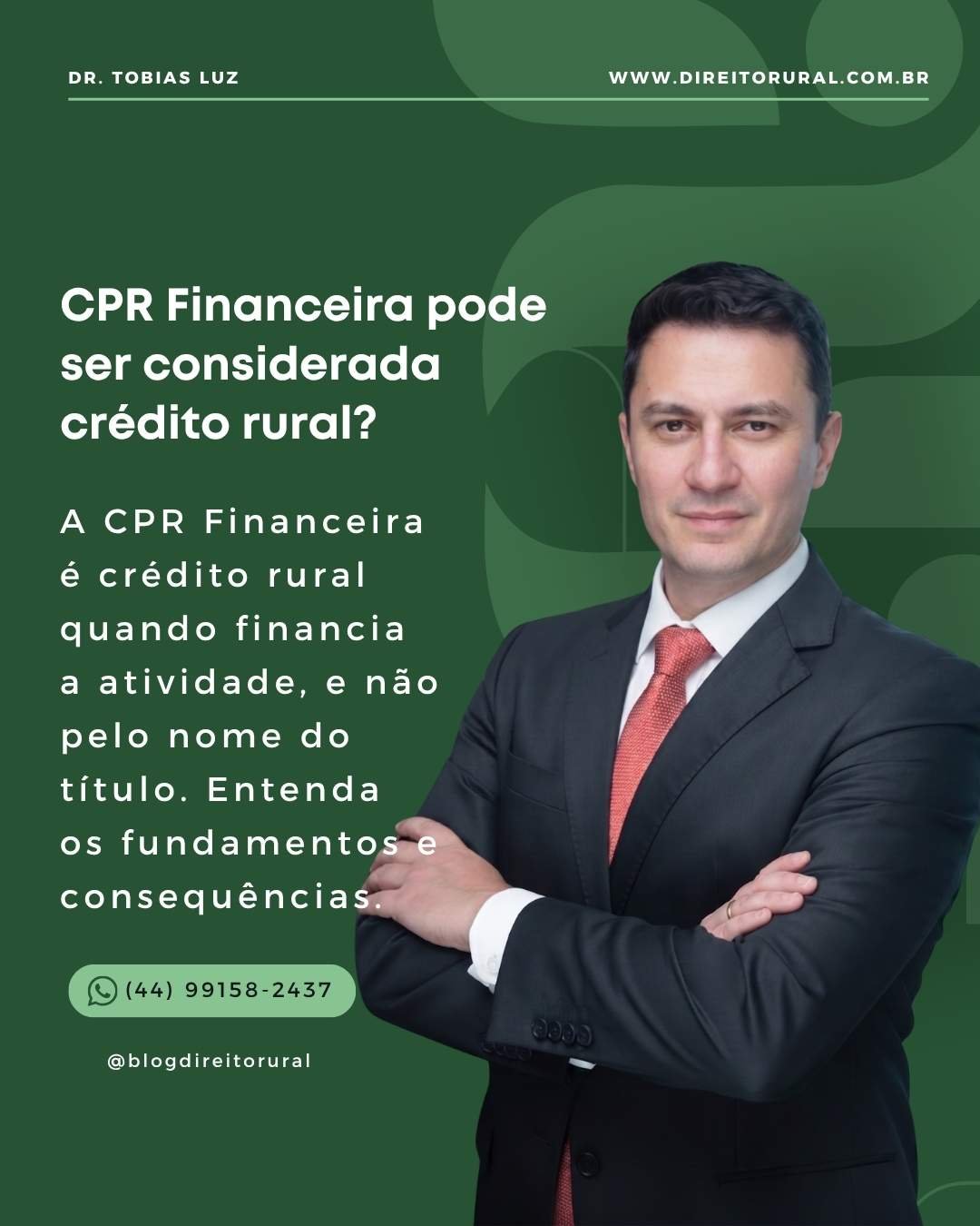 CPR Financeira pode ser considerada crédito rural? Uma nova tese em defesa do produtor
