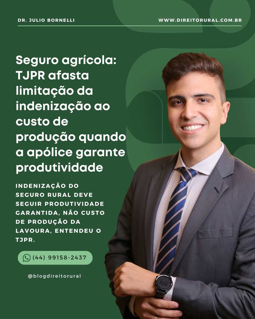 Seguro agrícola: TJPR afasta limitação da indenização ao custo de produção quando a apólice garante produtividade