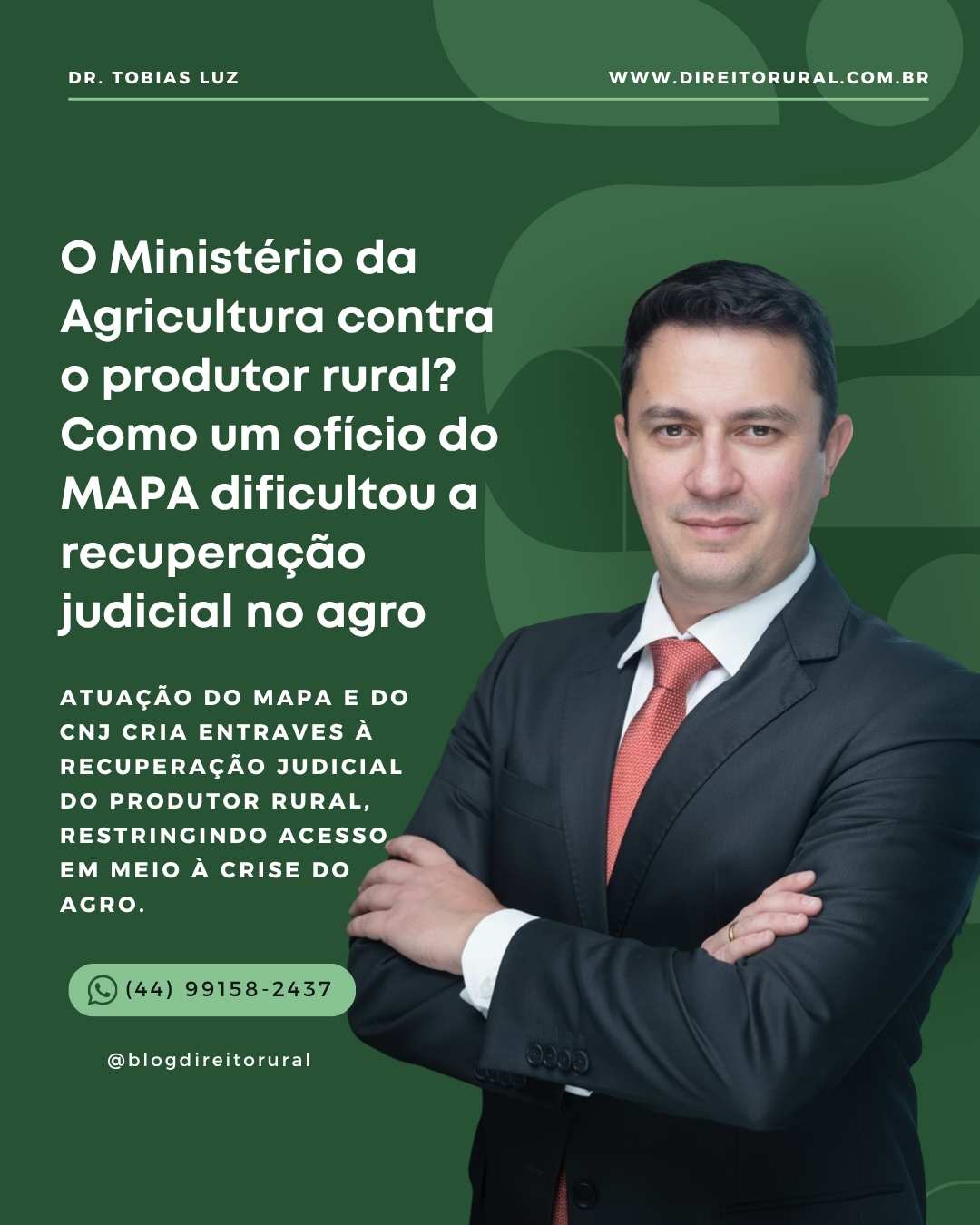 O Ministério da Agricultura contra o produtor rural? Como um ofício do MAPA dificultou a recuperação judicial no agro
