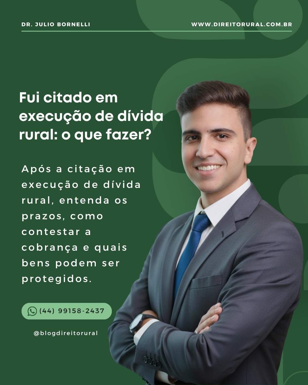 Fui citado em execução de dívida rural: o que fazer?