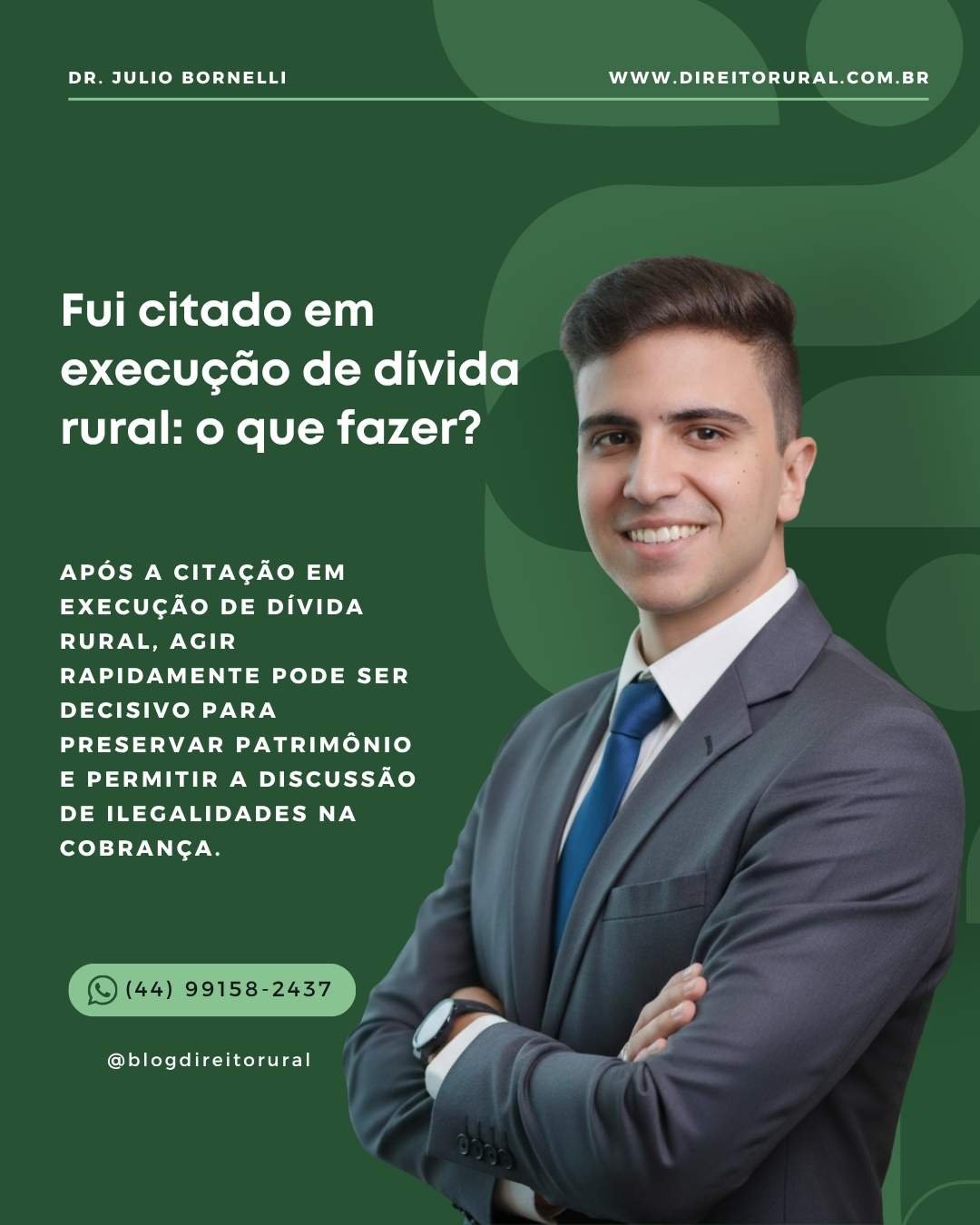 Fui citado em execução de dívida rural: o que fazer?
