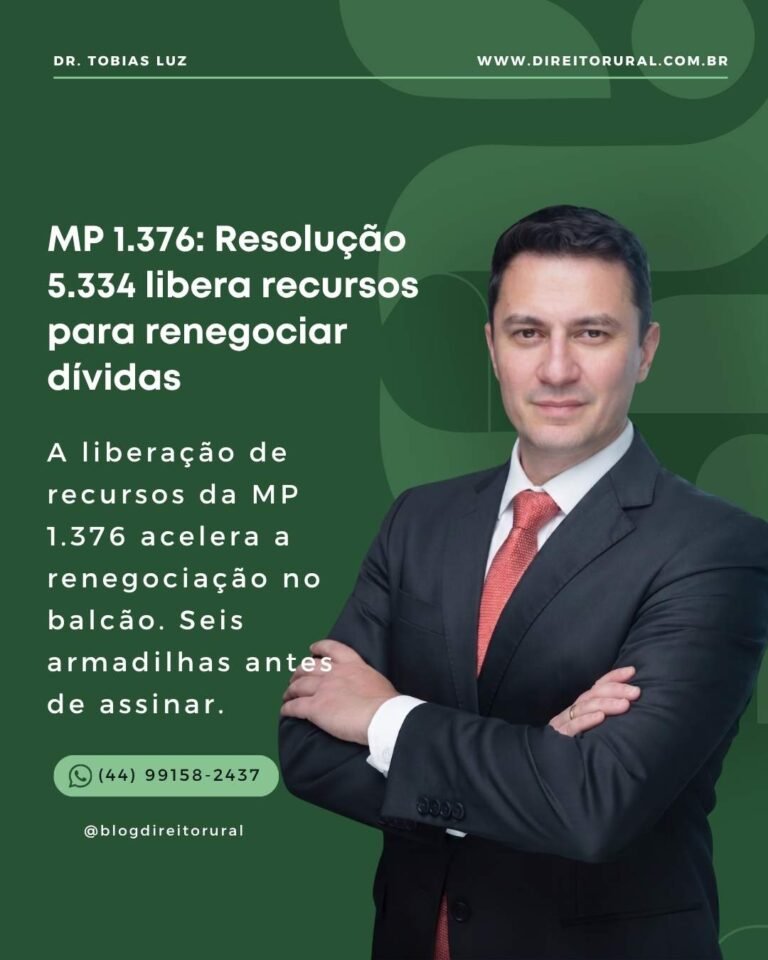 MP 1.376: Resolução 5.334 libera recursos para renegociar dívidas
