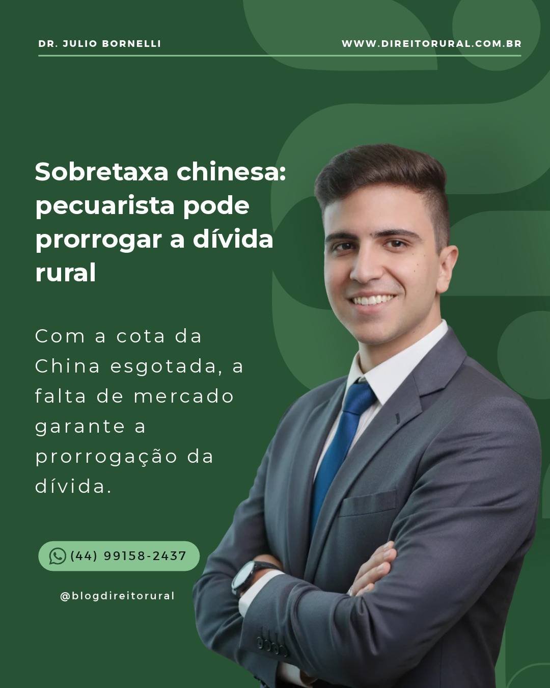 Sobretaxa chinesa: pecuarista pode prorrogar a dívida rural